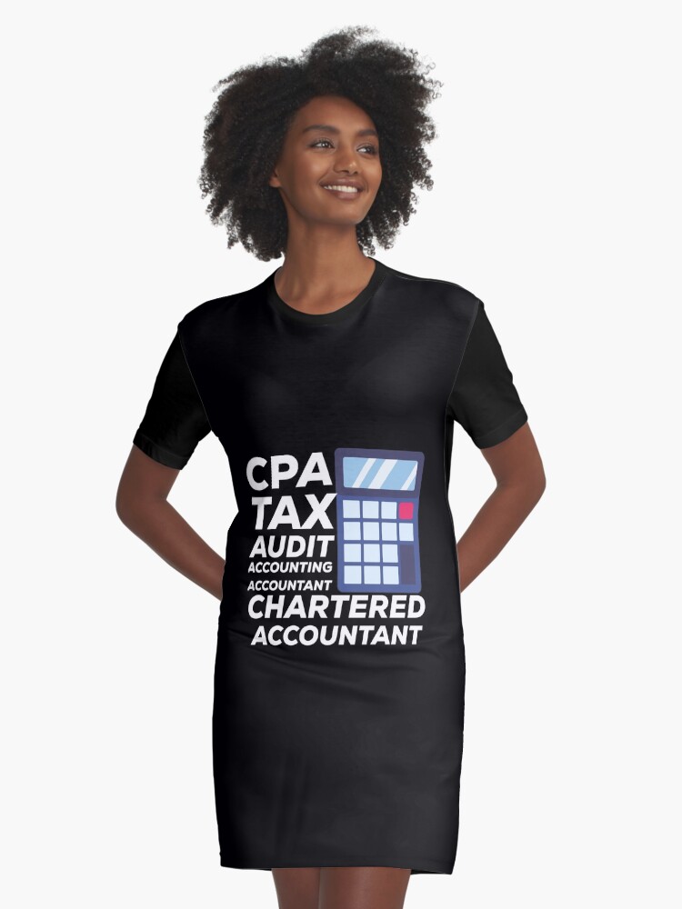 Chartered Accountant Graphic T Shirt Dress