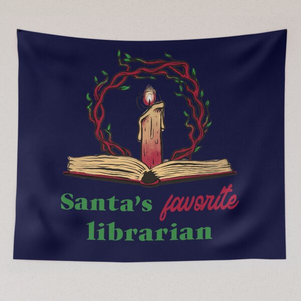 Item preview, Santa´s Favorite Librarian. Christmas Spirit In The Library designed and sold by Rebel-Design.