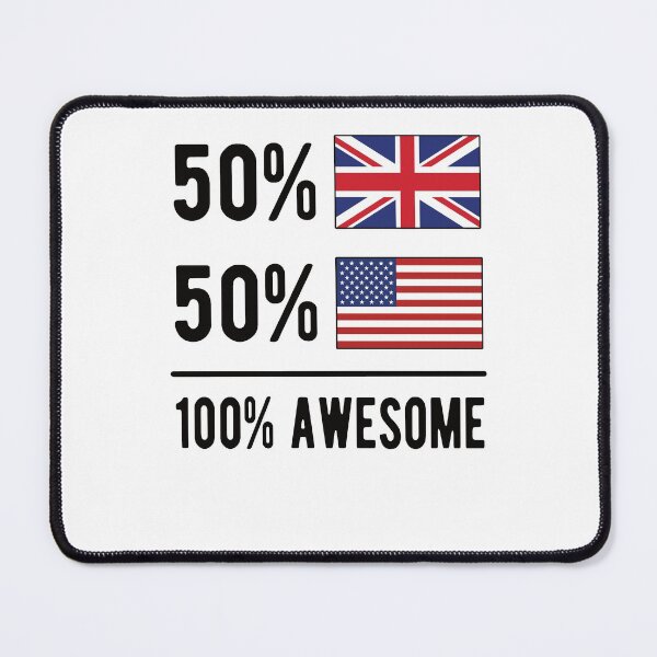 Item preview, Half British Half American Flag Great Britain USA designed and sold by Pukiart.