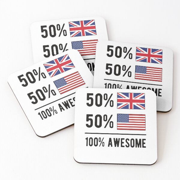 Item preview, Half British Half American Flag Great Britain USA designed and sold by Pukiart.