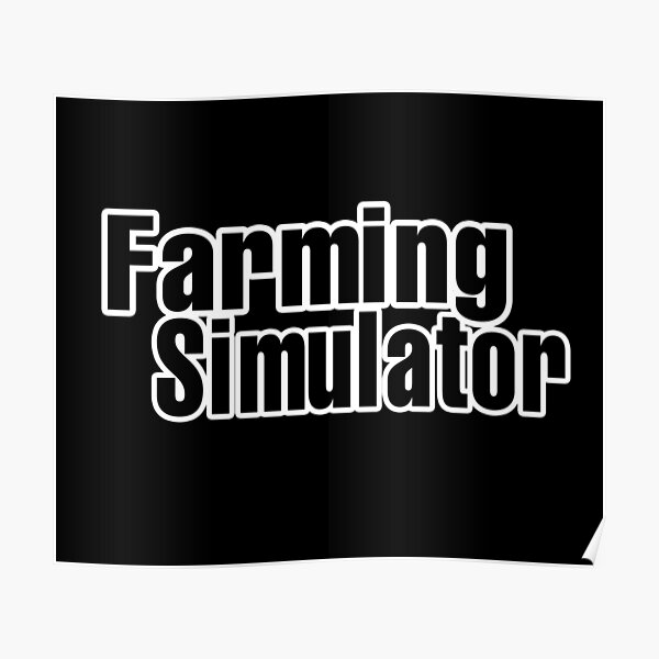 "Farming Simulator - Farming Simulator 22 Logo" Poster by galaxyforart