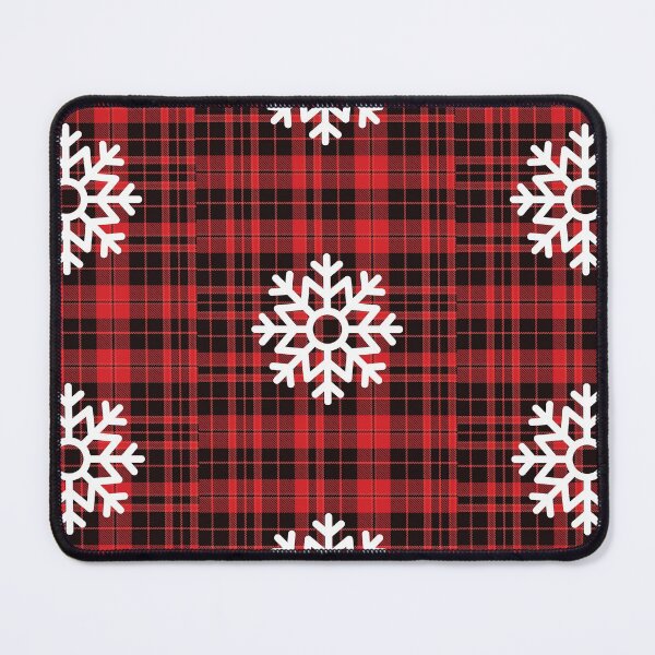 Item preview, Christmas plaid snowflake Yellow Red 2.1 designed and sold by kyds.
