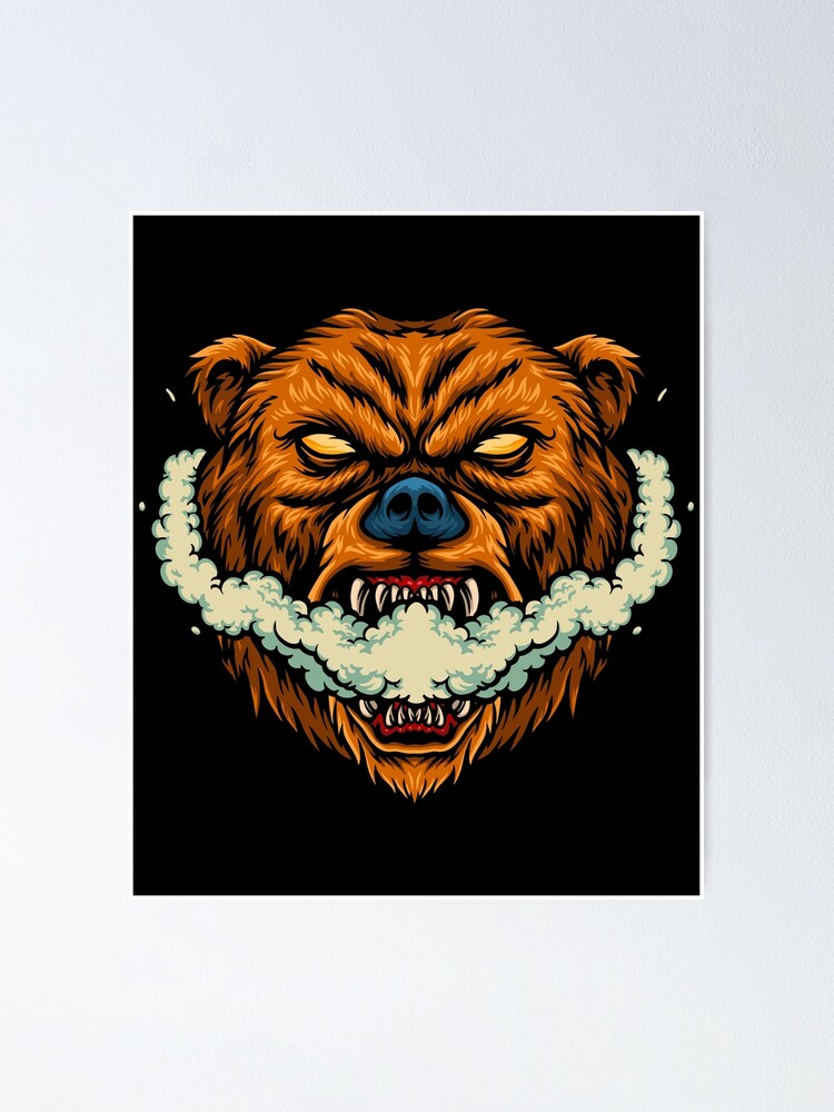 Bear Smoking | Poster