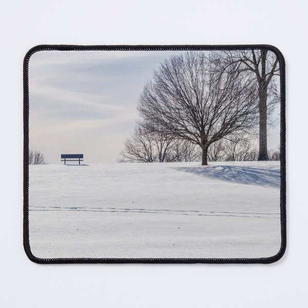 Item preview, Bench On Snow Covered Hill designed and sold by mljdwhite.