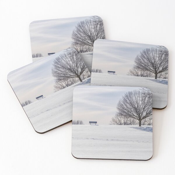 Item preview, Bench On Snow Covered Hill designed and sold by mljdwhite.