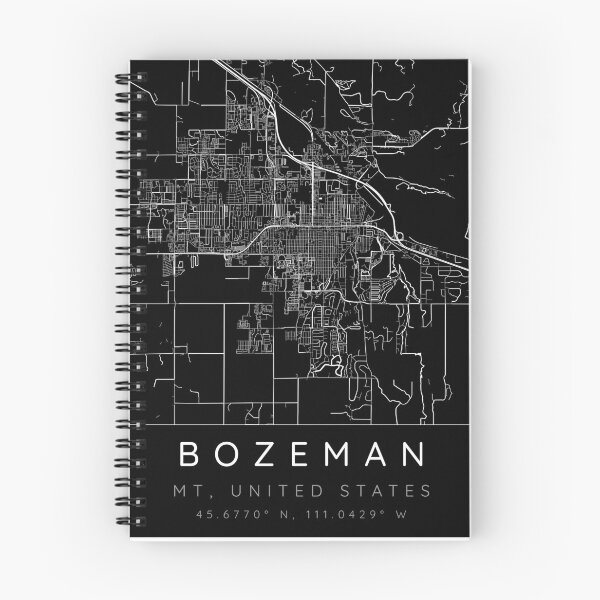 Item preview, Bozeman map minimalist in black and white designed and sold by DesireeVDA.