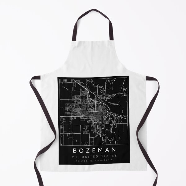 Item preview, Bozeman map minimalist in black and white designed and sold by DesireeVDA.