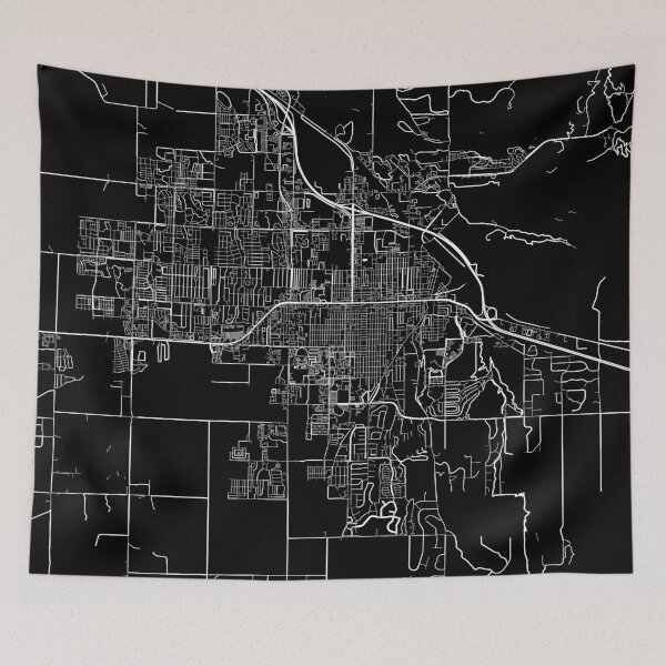 Item preview, Bozeman map minimalist in black and white designed and sold by DesireeVDA.