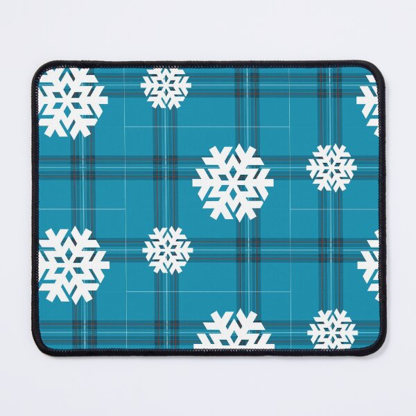 Item preview, Christmas plaid snowflake Blue 2.0 designed and sold by kyds.