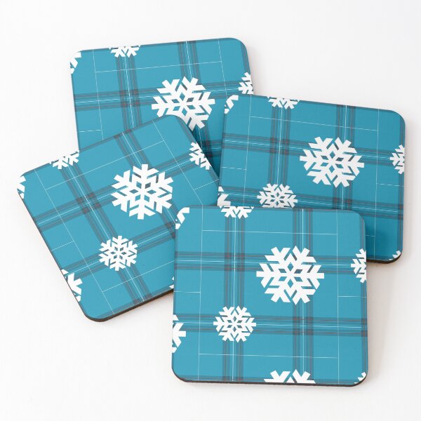 Item preview, Christmas plaid snowflake Blue 2.0 designed and sold by kyds.