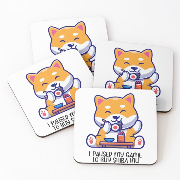 Item preview, I paused my game to buy shiba inu - cryto designed and sold by amourdesigns.