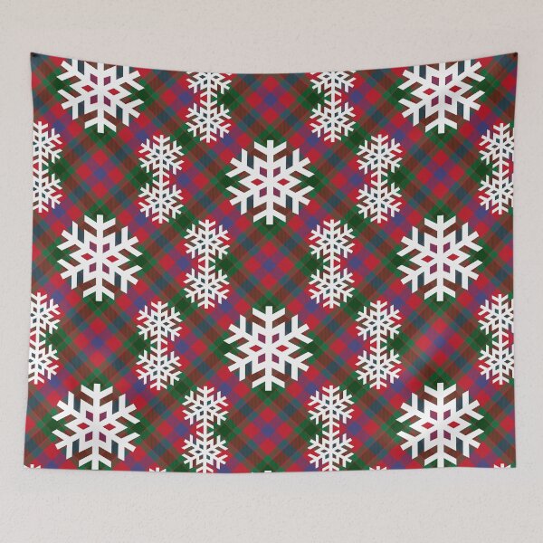 Item preview, Christmas plaid snowflake Red Green Blue 2.0 designed and sold by kyds.