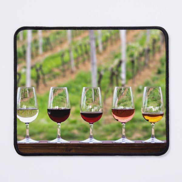 Item preview, Wine glasses - wine tasting in the vineyard designed and sold by wineandwords.