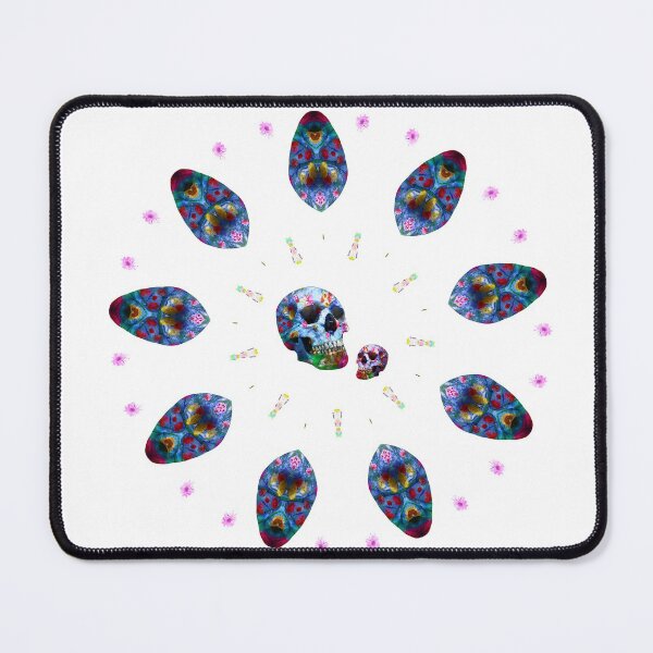 Skull mandala Mouse Pad