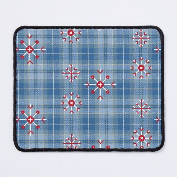 Item preview,  Christmas plaid snowflake Blue 2.1 designed and sold by kyds.