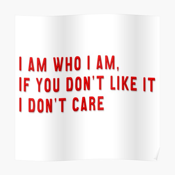 Je suis qui je suis _HTGAWM Citation Poster