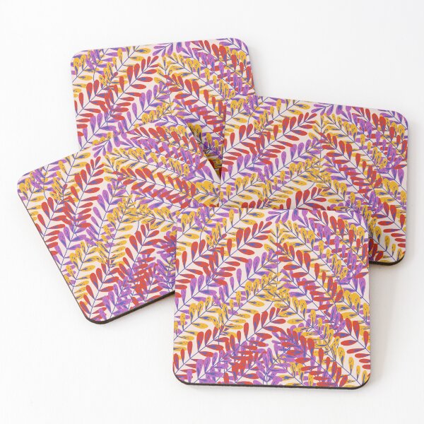 Item preview, Leaves nature pattern colorful leaves designed and sold by CoolArtByMboya.