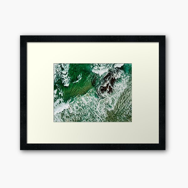 Rocks In the Water Framed Art Print