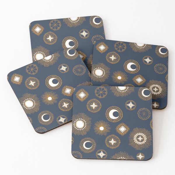 Item preview, Sashiko Stars Moons Suns Sky designed and sold by Cecilia Mok.