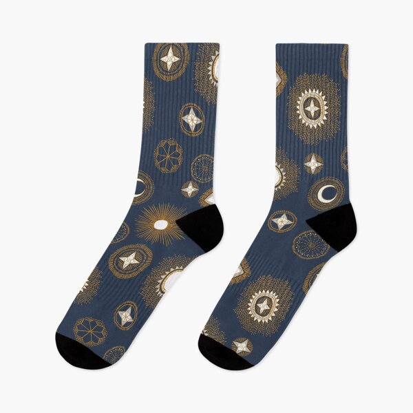 Item preview, Sashiko Stars Moons Suns Sky designed and sold by Cecilia Mok.