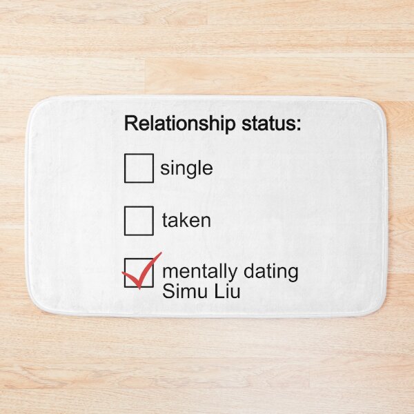 Item preview, Mentally dating Simu Liu designed and sold by FanArtCollages.