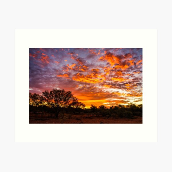 Sunrise In The Desert Art Print
