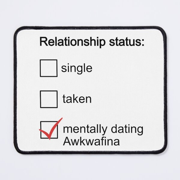 Item preview, Mentally dating Awkwafina designed and sold by FanArtCollages.