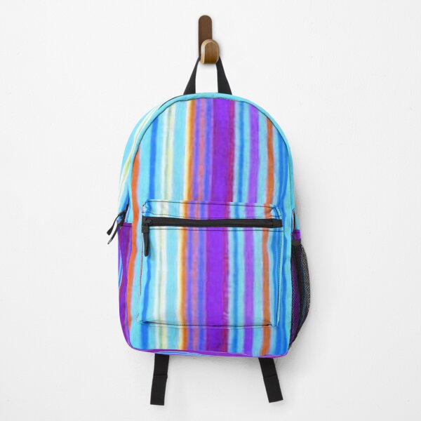 Item preview, Retro Primitive Grunge Stripe Blue designed and sold by SaraValor.