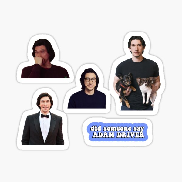 Adam Driver Sticker Pack - Cute Funny Merch Poster Apparel Shirt Fan Art Movies Wife Hands T-Shirt m Sticker