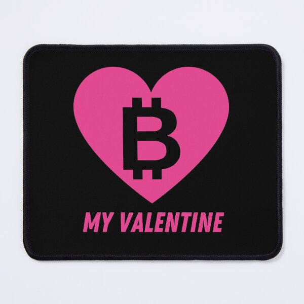 Item preview, Be my Valentine - Bitcoin crypto love in pink designed and sold by yennyz.