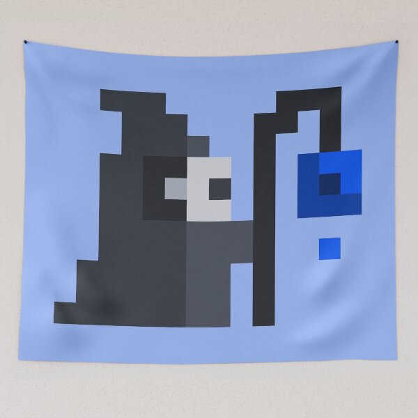 Item preview, Little Dark Wizard With Light Blue Magic designed and sold by rin3d .