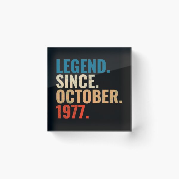 Item preview, Legend Since October 1977 Retro Vintage designed and sold by Teelogic.