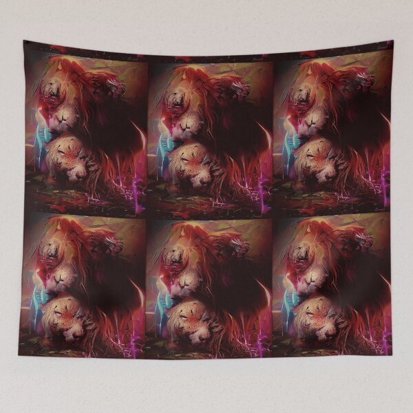 Item preview, Lion Dystopia designed and sold by Chriselda Barretto.