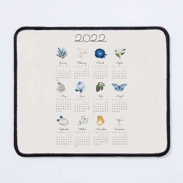Item preview, 2022 Aesthetic Flowers Calendar designed and sold by SerenaChoe.