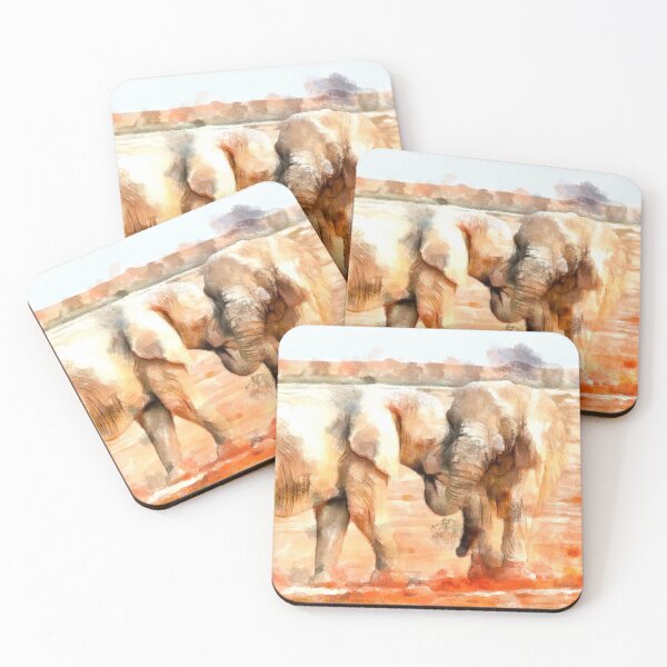 Item preview, Stunning And Beautiful Elephants Digital Painting designed and sold by NeavesPhoto.