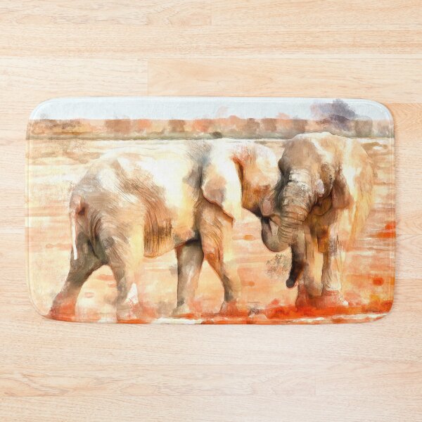 Item preview, Stunning And Beautiful Elephants Digital Painting designed and sold by NeavesPhoto.