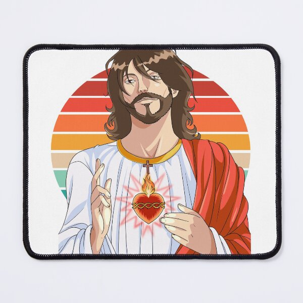 Item preview, Jesus Christ Christian God Religious Heart designed and sold by Nosek1ng.