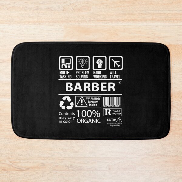 Aperçu de l'œuvre T-shirt de barbier - T-shirt d'article de cadeau d'emploi certifié multitâche créée et vendue par andahanson.