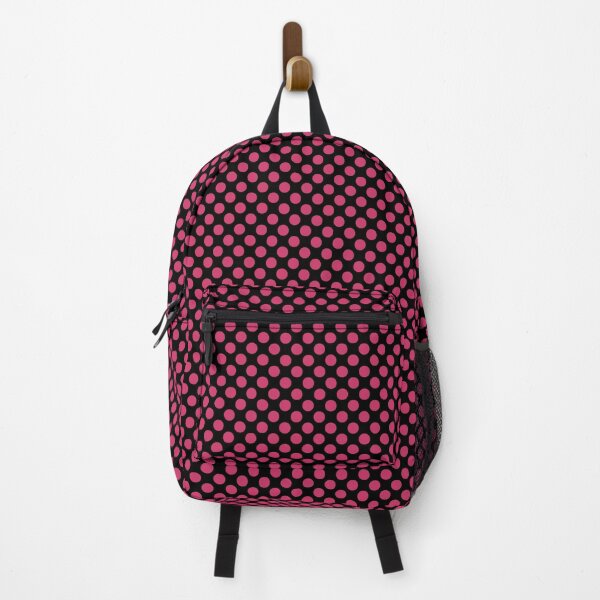 Item preview, Black and Raspberry Sorbet Polka Dots designed and sold by SaraValor.