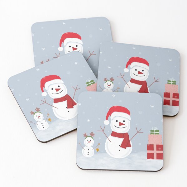 Item preview, Snowmen waiting for christmas designed and sold by IlustraDeni.