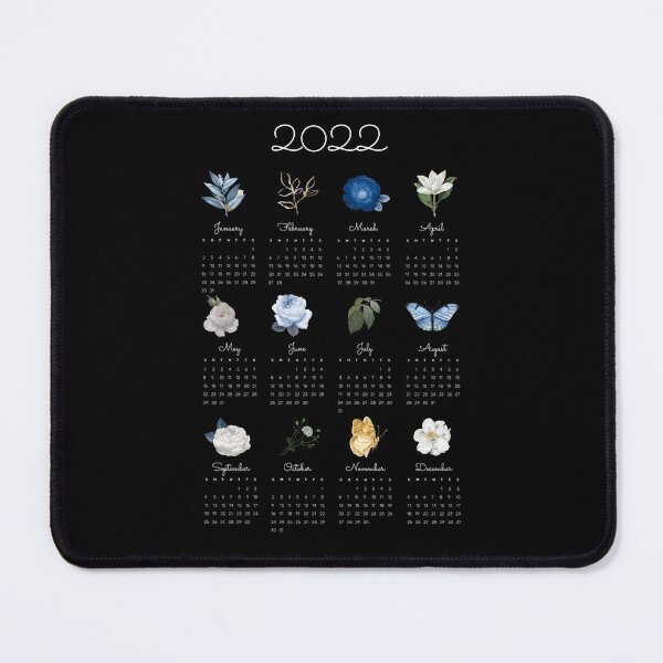 Item preview, 2022 Aesthetic Flowers Calendar designed and sold by SerenaChoe.