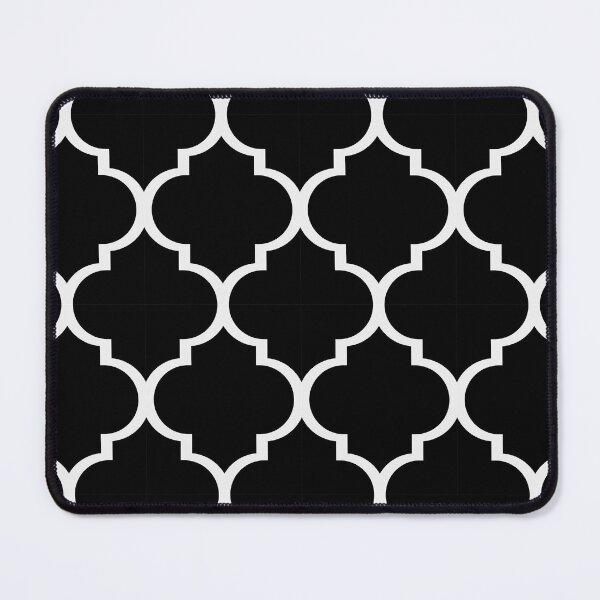 Item preview, Moroccan Trellis Pattern in Black and White designed and sold by James Prince.