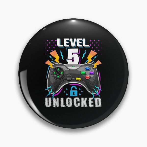 Item preview, Level 5 Unlocked Video Game 5th Birthday Gamer Gift Boys  designed and sold by Hadley Murphy.