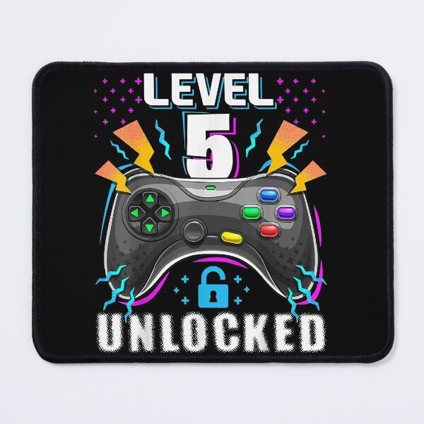 Item preview, Level 5 Unlocked Video Game 5th Birthday Gamer Gift Boys  designed and sold by Hadley Murphy.
