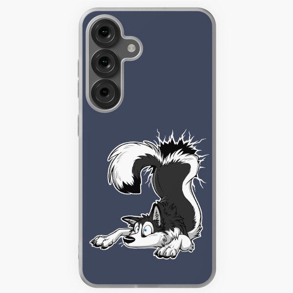Item preview, UN-STUCK Black Husky (white outlines) designed and sold by The Art of TaniDaReal.
