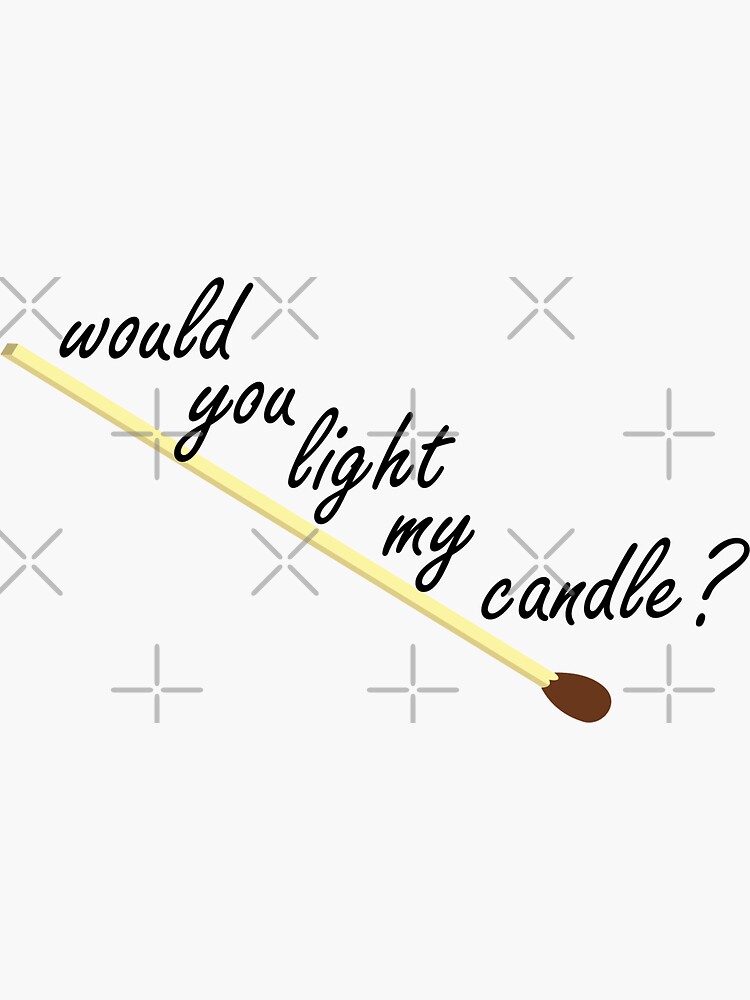 "Rent Light My Candle" Sticker for Sale by austinelgort Redbubble