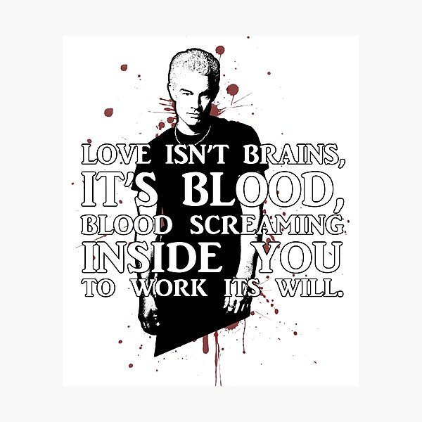 BLOOD; SPIKE (WITH TEXT) Photographic Print