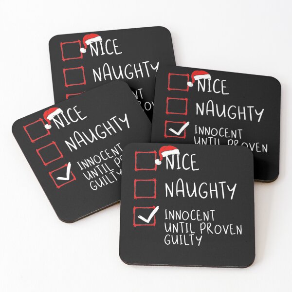 Item preview, Nice Naughty Innocent Until Proven Guilty Christmas List designed and sold by BrooksRoth.