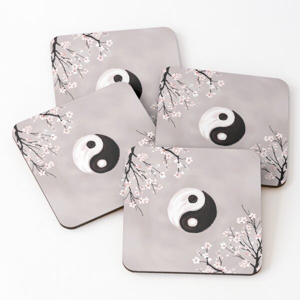Item preview, Yin Yang and Sakura Blossom designed and sold by k9printart.