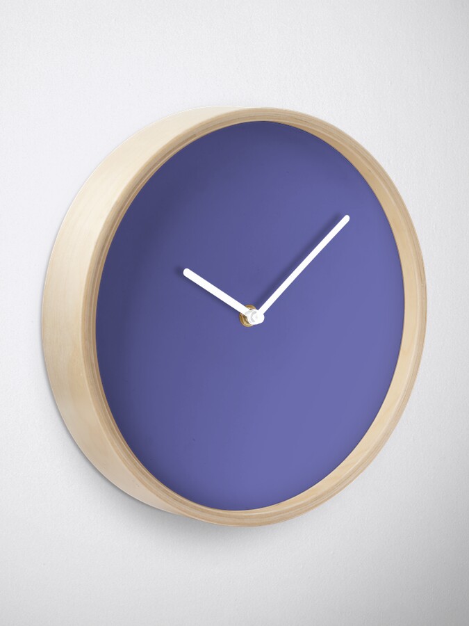 Alternate view of Pantone color of the year 2022 Very Peri  Clock